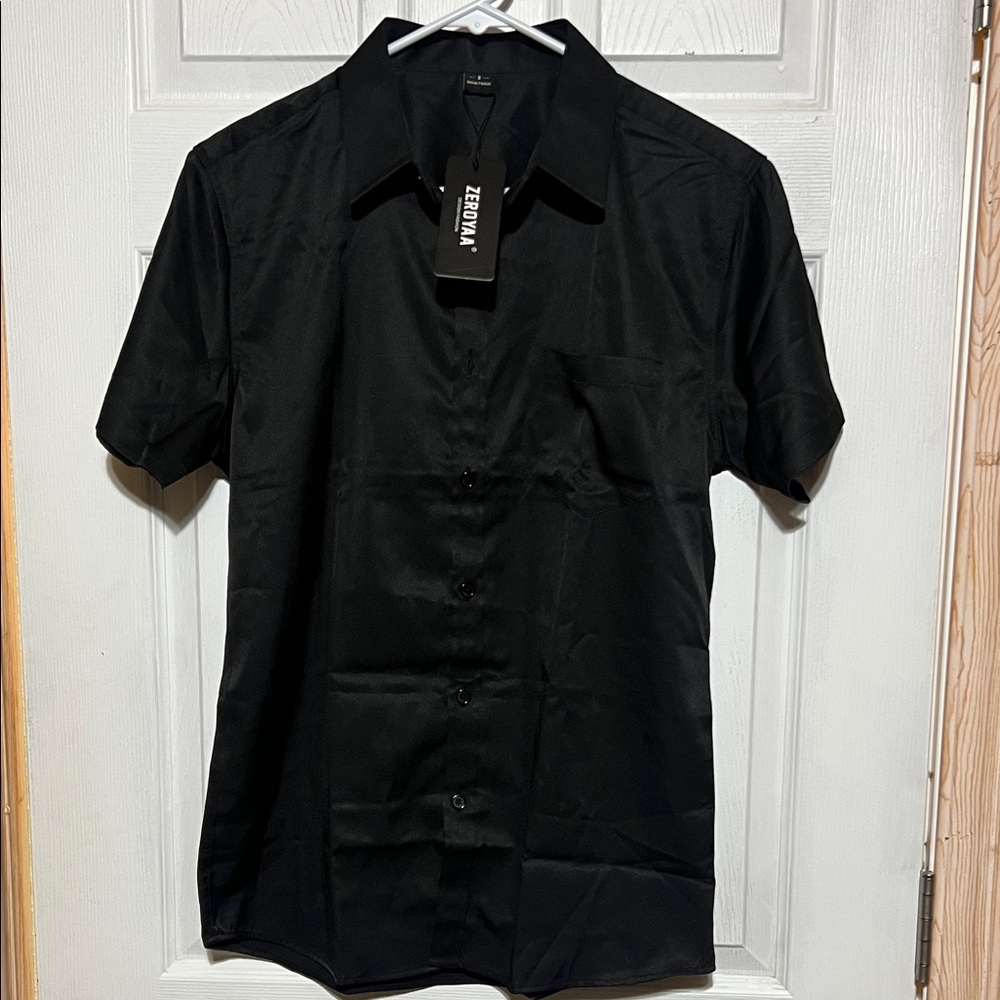 H&M Men's Black Casual Button Down Shirt